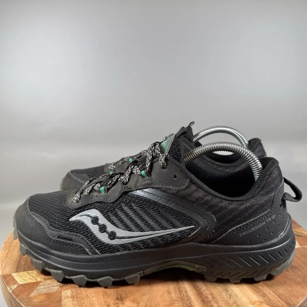 Saucony Excursion TR15 Womens Size 9.5 W Black Athletic Running‎ Shoes Sneakers
